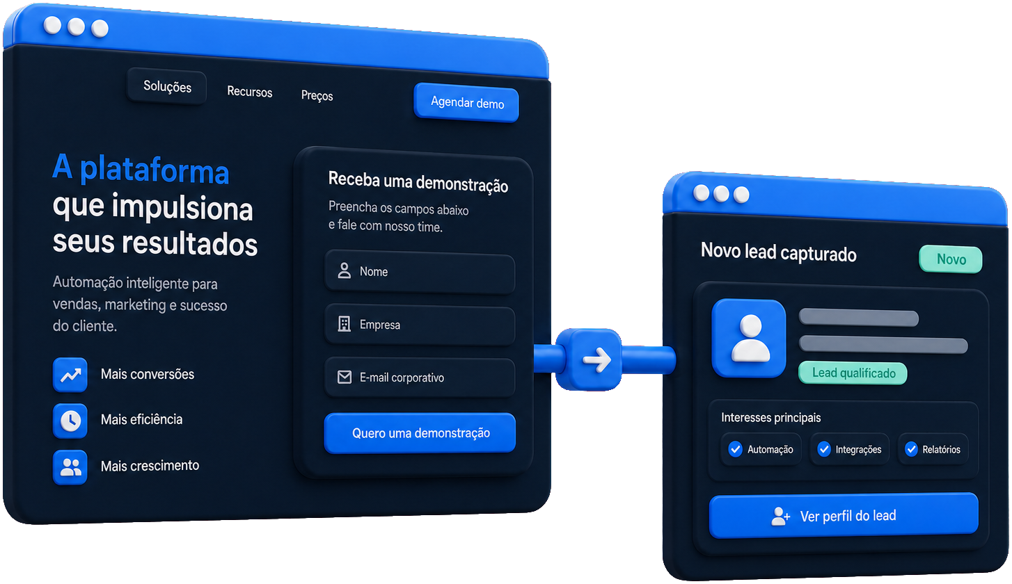 Criação de sites & landing pages