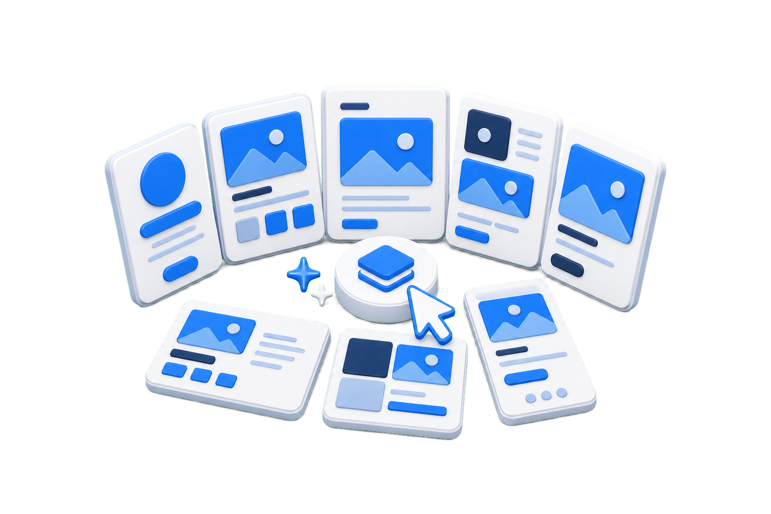 Comece por uma composição que já resolve formato e hierarquia