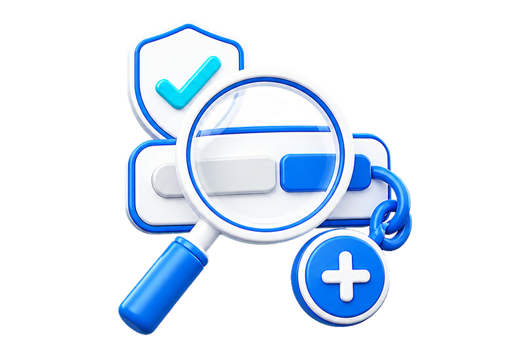 Verificação pública com o sinal de +
