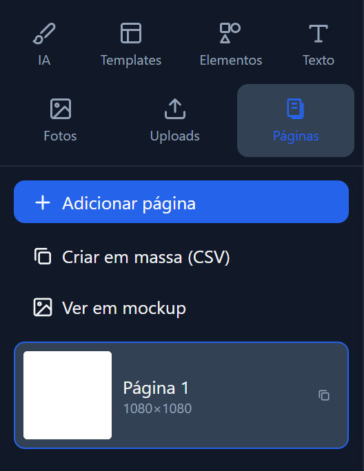 Crie uma sequência inteira dentro do mesmo projeto