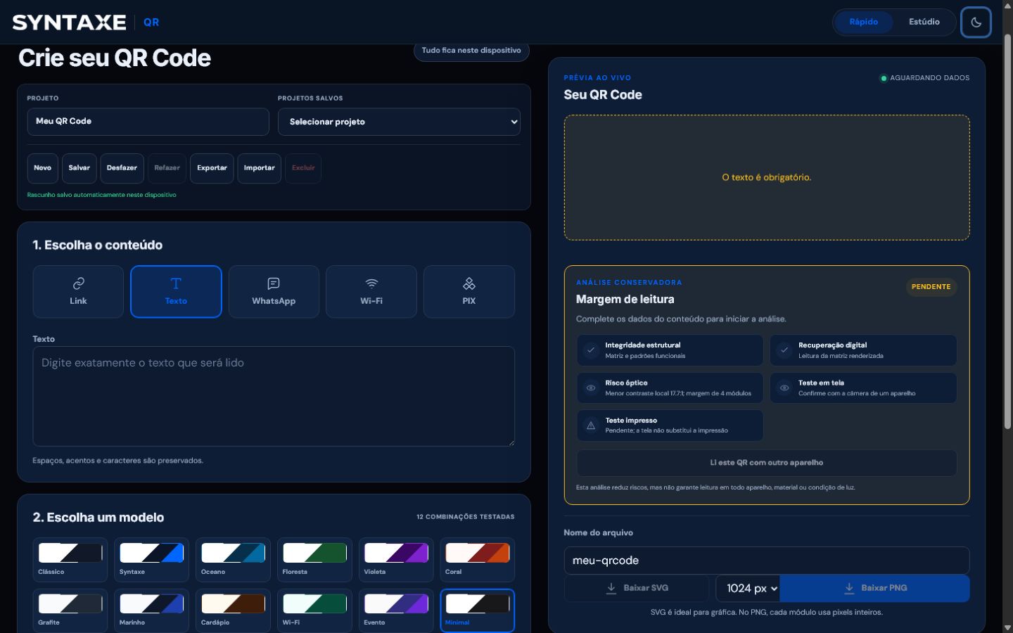 Baixe o formato certo para digital ou gráfica