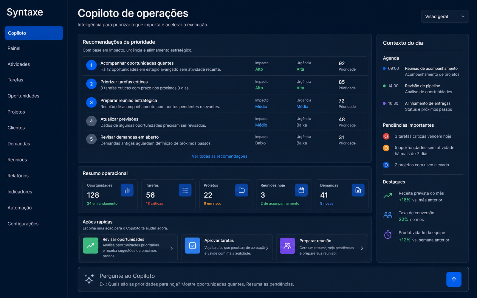 Quando entrega pro humano, entrega pronto
