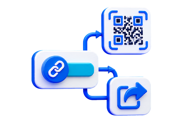 Copie, compartilhe ou gere o QR